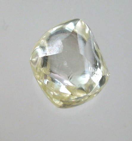 Diamond (1.53 carat gem-grade yellow octahedral crystal) from Premier Mine, Gauteng Province, South Africa