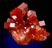 Vanadinite on Barite from Mibladen, Haute Moulouya Basin, Zeida-Aouli-Mibladen belt, Midelt Province, Morocco