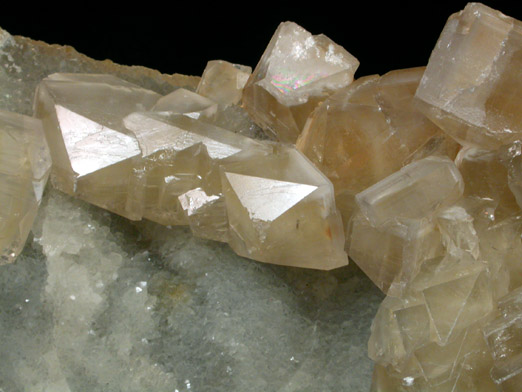 Barite on Quartz from Lushi, Hunan Province, China