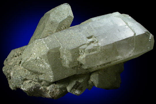 Quartz var. Smoky with Chlorite from Switzerland