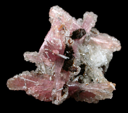 Hubeite, Inesite, Apophyllite, Quartz from Fengjiashan Mine, Daye District, Huangshi, Hubei Province, China (Type Locality for Hubeite)