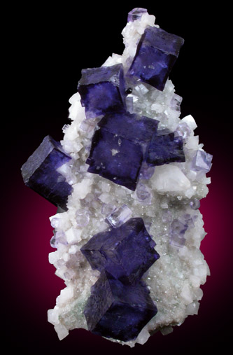 Fluorite on Dolomite from Elmwood Mine, Carthage, Smith County, Tennessee