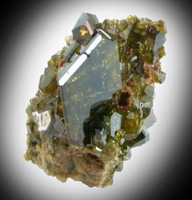 Epidote from St. Gotthard, Kanton Uri, Switzerland