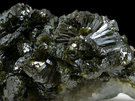 Epidote on Quartz from Bou Agra, Imilchil, Morocco