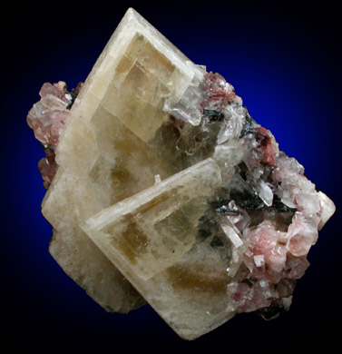 Barite with Hematite and Calcite from West Cumberland Iron Mining District, Cumbria, England