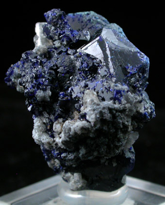 Azurite with Cerussite from Tsumeb Mine, Otavi-Bergland District, Oshikoto, Namibia