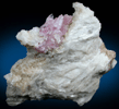 Quartz var. Rose Quartz Crystals from Rose Quartz Locality, Plumbago Mountain, Oxford County, Maine