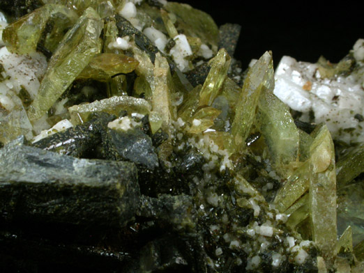 Titanite var. Sphene with Epidote and Albite from Capelinha, Minas Gerais, Brazil