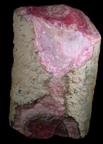 Rhodochrosite Stalactite from Capillitas Mine, Catamarca Province, Argentina