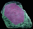 Corundum var. Ruby in Zoisite from Longido, Arusha, Tanzania