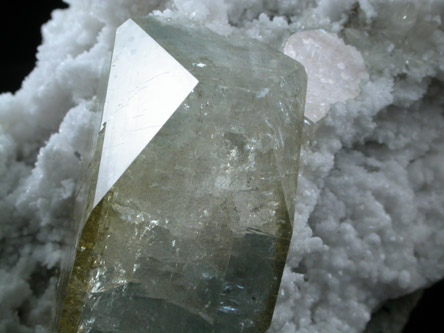 Celestine with Quartz and Calcite from Hoosier Stone and Concrete Quarry, Salem, Washington County, Indiana