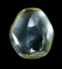Diamond (2.90 carat fancy yellow flattened crystal) from Lunda Province, Angola