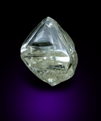 Diamond (1.49 carat yellow octahedral crystal) from Premier Mine, Gauteng Province, South Africa