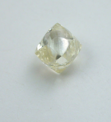 Diamond (0.35 carat yellow dodecahedral crystal) from Northern Cape Province, South Africa
