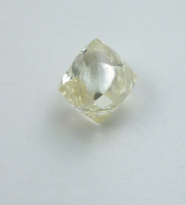Diamond (0.35 carat yellow dodecahedral crystal) from Northern Cape Province, South Africa