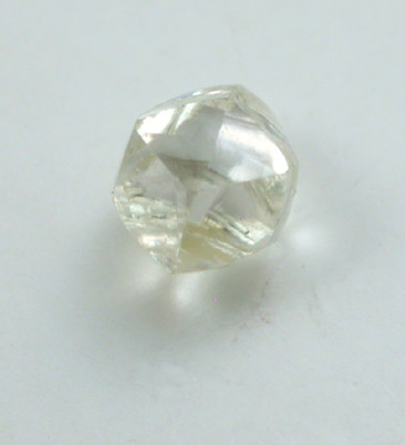 Diamond (0.37 carat yellow dodecahedral crystal) from Northern Province, South Africa