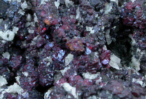 Cuprite, Copper, Quartz from Liskeard, Cornwall, England