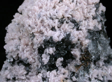 Rhodochrosite on Quartz from Los Remedios Mine, Level 5, Taxco, Guerrero, Mexico
