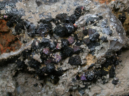Magnetite and Brookite on Smoky Quartz from Magnet Cove, Hot Spring County, Arkansas