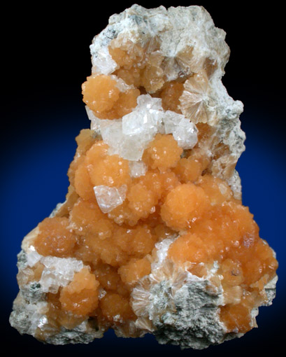 Stellerite with Calcite from Sarbayskiy Mine, Rudnyy, Kustanay Oblast', Kazakhstan