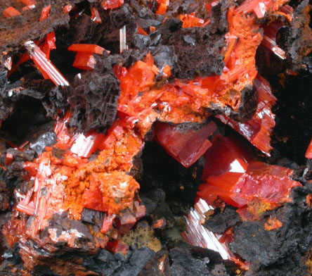 Crocoite from Adelaide Mine, Dundas, Tasmania, Australia