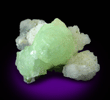 Prehnite with Calcite from Upper New Street Quarry, Paterson, Passaic County, New Jersey