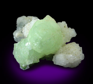 Prehnite with Calcite from Upper New Street Quarry, Paterson, Passaic County, New Jersey