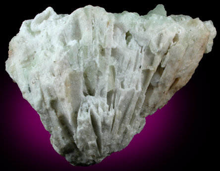 Quartz casts after Anhydrite with Prehnite from Lower New Street Quarry, Paterson, Passaic County, New Jersey