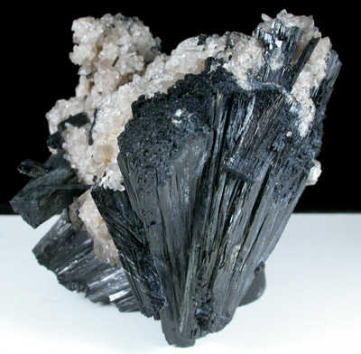 Schorl Tourmaline with Smoky Quartz from Sceptre Claims, Emerald Lake, Yukon, Canada