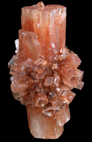 Aragonite (pseudohexagonal crystals) from Tazouta, Sefrou Province, Fs-Boulemane, Morocco