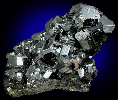 Sphalerite (Spinel-law twinned crystals) from Eagle Mine, Gilman District, Eagle County, Colorado