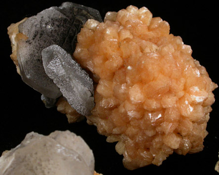 Stilbite and Calcite from Moore's Station Quarry, 44 km northeast of Philadelphia, Mercer County, New Jersey