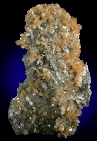 Stilbite and Calcite from Moore's Station Quarry, 44 km northeast of Philadelphia, Mercer County, New Jersey