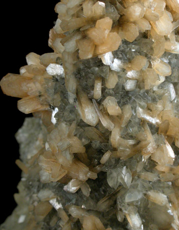 Stilbite and Calcite from Moore's Station Quarry, 44 km northeast of Philadelphia, Mercer County, New Jersey