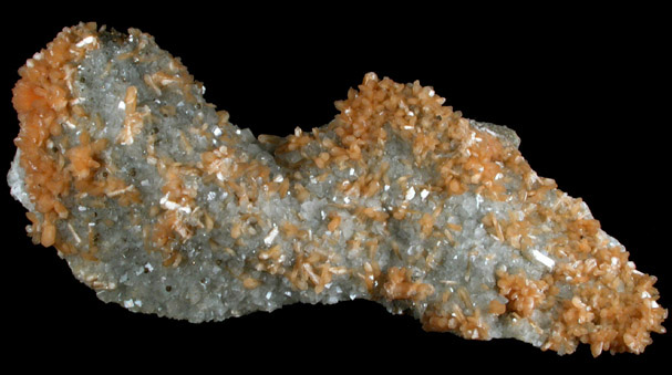 Stilbite, Calcite, Pyrite from Moore's Station Quarry, 44 km northeast of Philadelphia, Mercer County, New Jersey