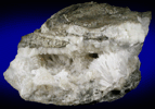 Natrolite over Calcite from Moore's Station Quarry, 44 km northeast of Philadelphia, Mercer County, New Jersey