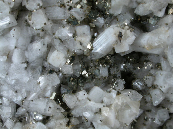 Pyrite and Apophyllite from Bergen Hill, Hudson County, New Jersey