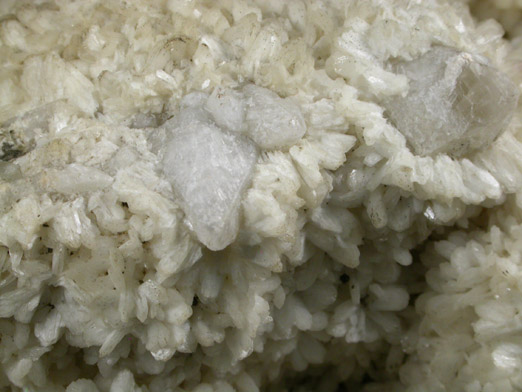 Stilbite and Calcite from Bergen Hill, Hudson County, New Jersey