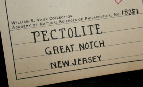 Natrolite from Great Notch, Passaic County, New Jersey
