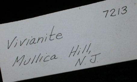 Vivianite from Mullica Hill, Gloucester County, New Jersey