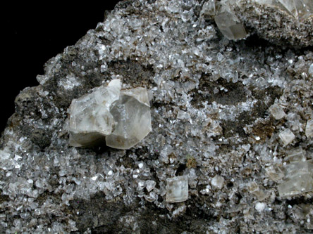 Calcite and Datolite with Stilbite from Bergen Hill, Hudson County, New Jersey