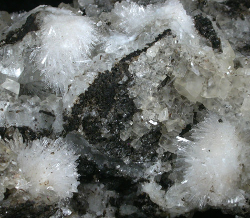 Natrolite and Calcite from Bergen Hill, Hudson County, New Jersey