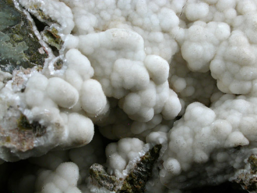 Magnesite on Serpentine from Hoboken, Hudson County, New Jersey