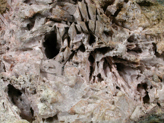 Gypsum, Amethyst Quartz with casts after Glauberite from Paterson, Passaic County, New Jersey