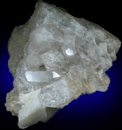Quartz and Dolomite from 3.2 km north of Belvidere, Warren County, New Jersey