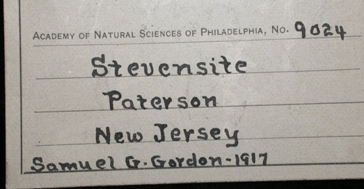 Stevensite pseudomorphs after Pectolite from Paterson, Passaic County, New Jersey