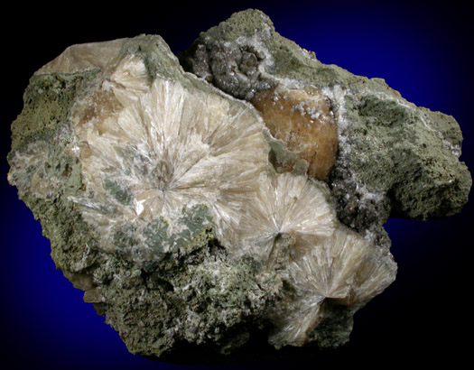 Stilbite with Apophyllite from Summit Quarry, Union County, New Jersey