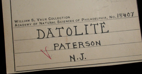 Datolite on Quartz and Calcite from Paterson, Passaic County, New Jersey