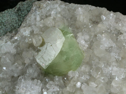 Datolite on Quartz and Calcite from Paterson, Passaic County, New Jersey