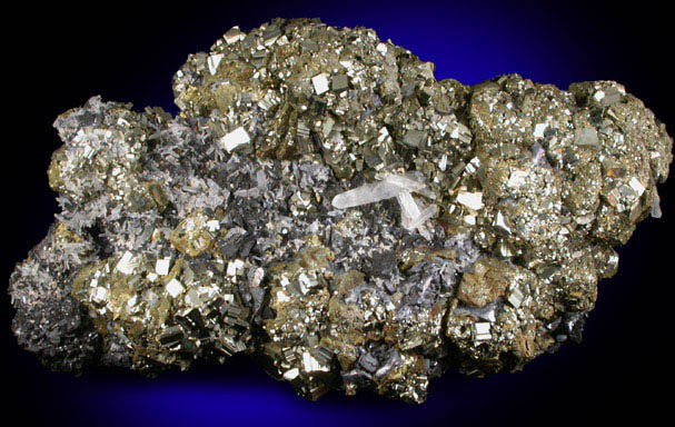 Chalcopyrite, Pyrite, Sphalerite, Quartz from Deveti Septemvri Mine, Madan District, Rhodope Mountains, Bulgaria